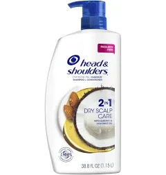 Head &amp; Shoulders 2-in-1 Dry Scalp Care Shampoo and Conditioner 38.8 oz - 2 PACK