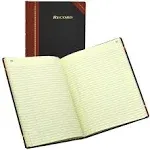  Record Ledger, 8.25 x 10.75 Inches, 5 Squares per Inch, 300 Tinted Pages, 