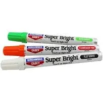 Birchwood Casey Super Bright Touch-Up Sight Pens Felt Chisel Tip Red/White 15116