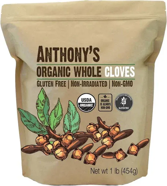 Anthony's Organic Whole Cloves