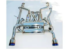 Invidia HS02N3ZGID Gemini Cat-Back Exhaust System with Titanium Rolled Tip for Nissan 350Z