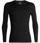 Icebreaker Men's 200 Oasis Long Sleeve Crewe - Black