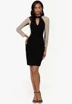 Xscape Womens Embellished Mini Sheath Dress