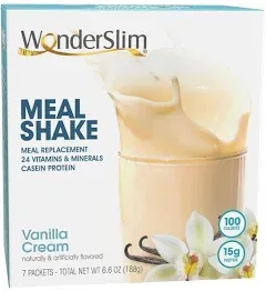 WonderSlim Meal Replacement Shake Vanilla Cream 7ct