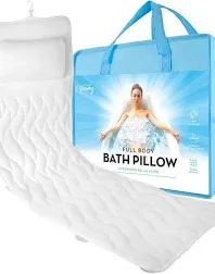 Bath Pillow (Ultra Soft), Luxury Bath Tub Pillow Headrest, Spa Bath Pillows for Tub Neck and Back Support, Essential Relaxing Bathtub Accessories for Women, Air Mesh Head Bathtub Pillow for Adults