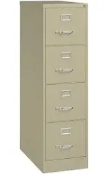 26.5 in. D 4-Drawer Putty Metal Letter Width 15 in. W Vertical File Cabinet