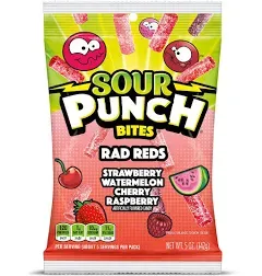 Sour Punch Bites Rad Reds