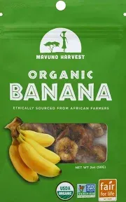 Organic Dried Banana, 2 oz (56 g)