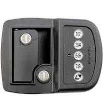 LIPPERT 2022119636 Keyless RV Door Lock with 60 Bluetooth Range, Lighted Keypad