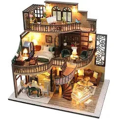 LanNSO DIY Dollhouse Miniature Kit