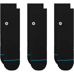 Stance Icon Quarter 3 Pack - Black - Socks