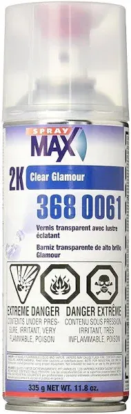 SprayMax 3680061 2K Glamour High Gloss Aerosol Clear