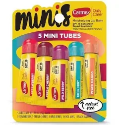 Carmex Daily Care Minis Moisturizing Lip Balm Tubes SPF 15