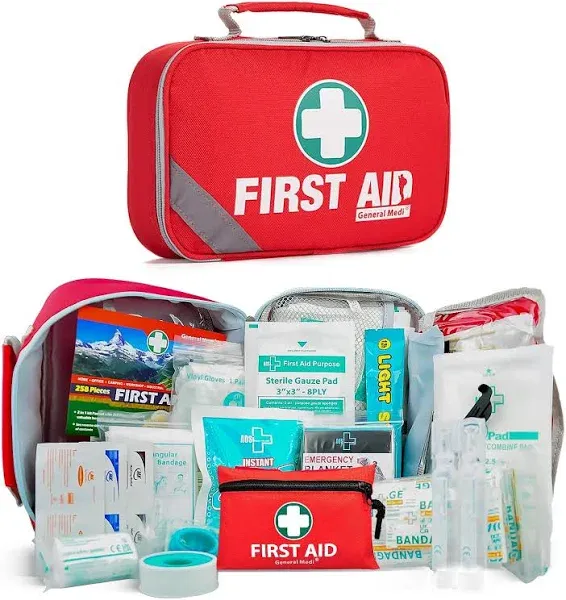 General Medi 258 Waterproof First Aid Survival Emergency Kit Empty Bag With Medical Supplies For Camping Car Travel Logo - Buy First Aid Kit With Emergency Medical Supplies,First Aid Kits Emergency Survival First Aid Kit,First Aid Kit Product on Alibaba.com