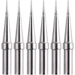 IGREAT 6pcs Weller et Soldering Iron Replacement Tips for WES51/50,WESD51,WE1010NA,PES5