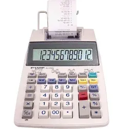 Sharp EL-1750V Printing Calculator