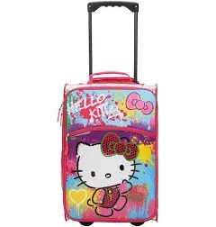 Bioworld Hello Kitty 18-Inch Carry-On Travel Pilot Case Luggae Suitcase