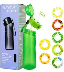 7 Flavour Pods 650ml Air Water Bottle Set