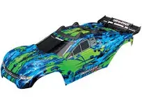 Traxxas 6717 G Plaid Rustler 4X4 VXL + Decals with Plaid Mount Green NEW in Original Packaging