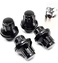 Set Of 4 Veritek Black OE Style Wheel Locks Mag w Washer 12x1.5 Honda Acura