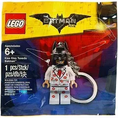 Lego The Batman Mivie Kiss Kiss Tuxedo Batman Key Chain &#034;NEW&#034;