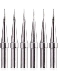 6pcs Replacement Tips Weller ET Soldering Iron Tips for WES51/50,WESD5<wbr/>1,WE1010NA