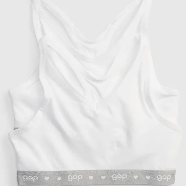 GAP Girls' 2-Pack Racerback Bra