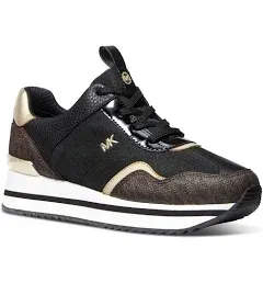 Michael Kors Women's Raina Lace-Up Trainer Running Sneakers