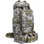 King&#039;sGuard 100L Camping Hiking Backpack Molle Rucksack Military Citycamo