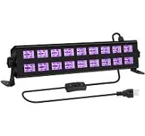 18LED UV Black Light Bar Disco Glow in the Dark Party Club Blacklight Effect 54W  | eBay