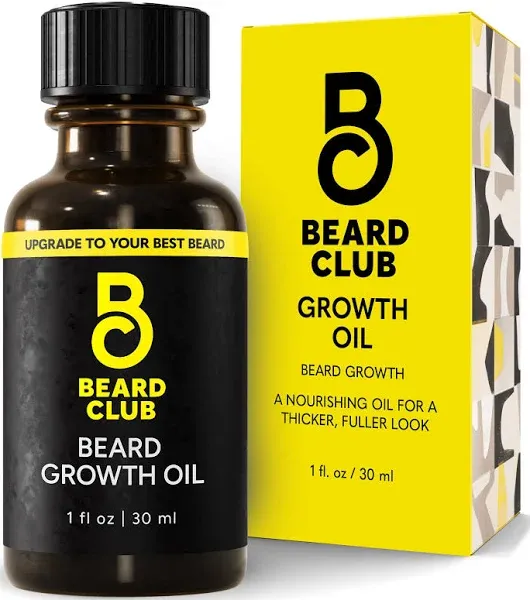 Beard Club - Beard Growth Serum with Natural Castor, Coconut and Avocado to G...