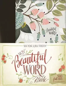 Beautiful Word Bible : New International Version, Cranberry, Leathersoft, Rib...