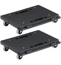 VEVOR Furniture Dolly - Heavy Duty Mover with Wheels - 2 Pack, Black