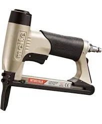 meite MT8016LN Pneumatic Upholstery Stapler 21 Gauge 80 Series 1/2-Inch Crown 1/4" to 5/8" Length Air Fine Wire Stapler Gun with Long Nose