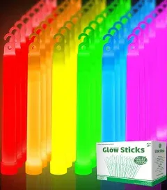 OMNISAFE Ultra Bright Large Glow Sticks Black PE String