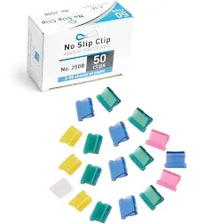 No Slip Clip Refills - Binds Up to 50 Pages - Reusable - Works with No Slip C...