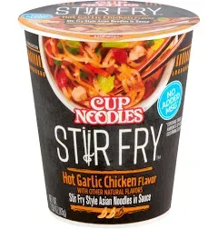 Cup Noodles Stir Fry Noodles Hot Garlic Chicken Flavor