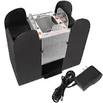 GSE Games & Sports Expert 6-Deck AC/DC-Power or Battery-Operated Casino Automatic Card Shuffler for Uno, Texas Hold'em, Poker, Home Card Games,