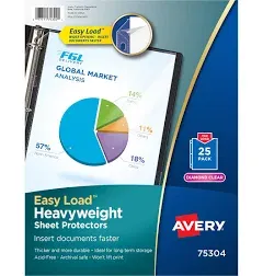 Avery Diamond Clear Heavyweight Sheet Protectors