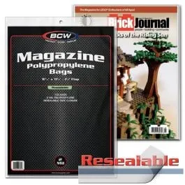 BCW Magazine Bags Resealable &amp; Boards (05 SINGLE BAGS &amp; 05 BOARDS COMBO)