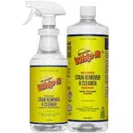 Whip-It All Natural Enzyme Cleaner Stain Fighting Kit - Professional Strength Stain Remover Spray 32oz and Concentrate Multi-Purpose Stain Remover