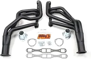 Doug&#039;s Headers D452-B Header Full-L Steel Hi-Temp Coated 2in Tubes 3.5in Collect