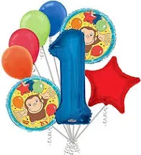 Curious George Round Balloon Bouquet