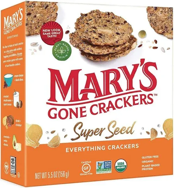 Mary's Gone Crackers Crackers, Organic, Classic, Super Seed