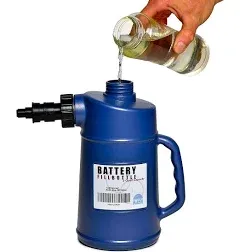 Stone River Battery Filler Bottle - for Golf Cart, Automotive, and Industrial Batteries - for Adding Water to Cells - with Auto Stop