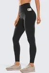 CRZ Yoga Womens Butterluxe Pockets Workout Leggings 28" Olive Green / M