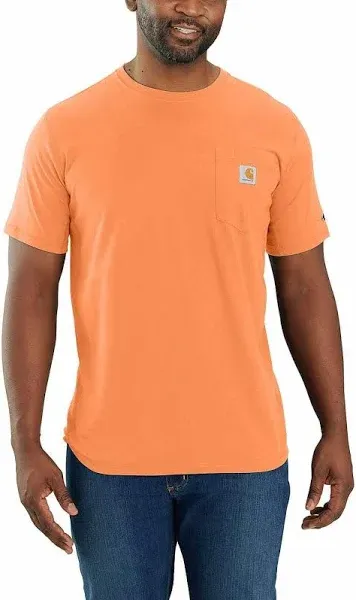 Carhartt mens Force Relaxed Fit Midweight Short-Sleeve Pocket T-Shirt