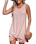 Cupshe Blush Pink Twisted Cover-Up Dress - Bubble Gum, M