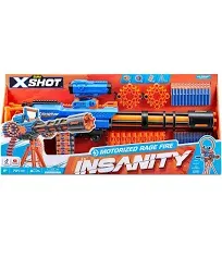 X-Shot Insanity Motorized Rage Fire by ZURU 72 Darts,Air Pocket Technology Darts