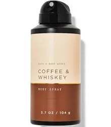 2 NEW Bath &amp; Body Works COFFEE &amp; WHISKEY Body Spray 3.7 oz